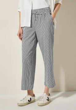 Gestreepte seersucker broek