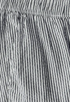 Gestreepte seersucker broek