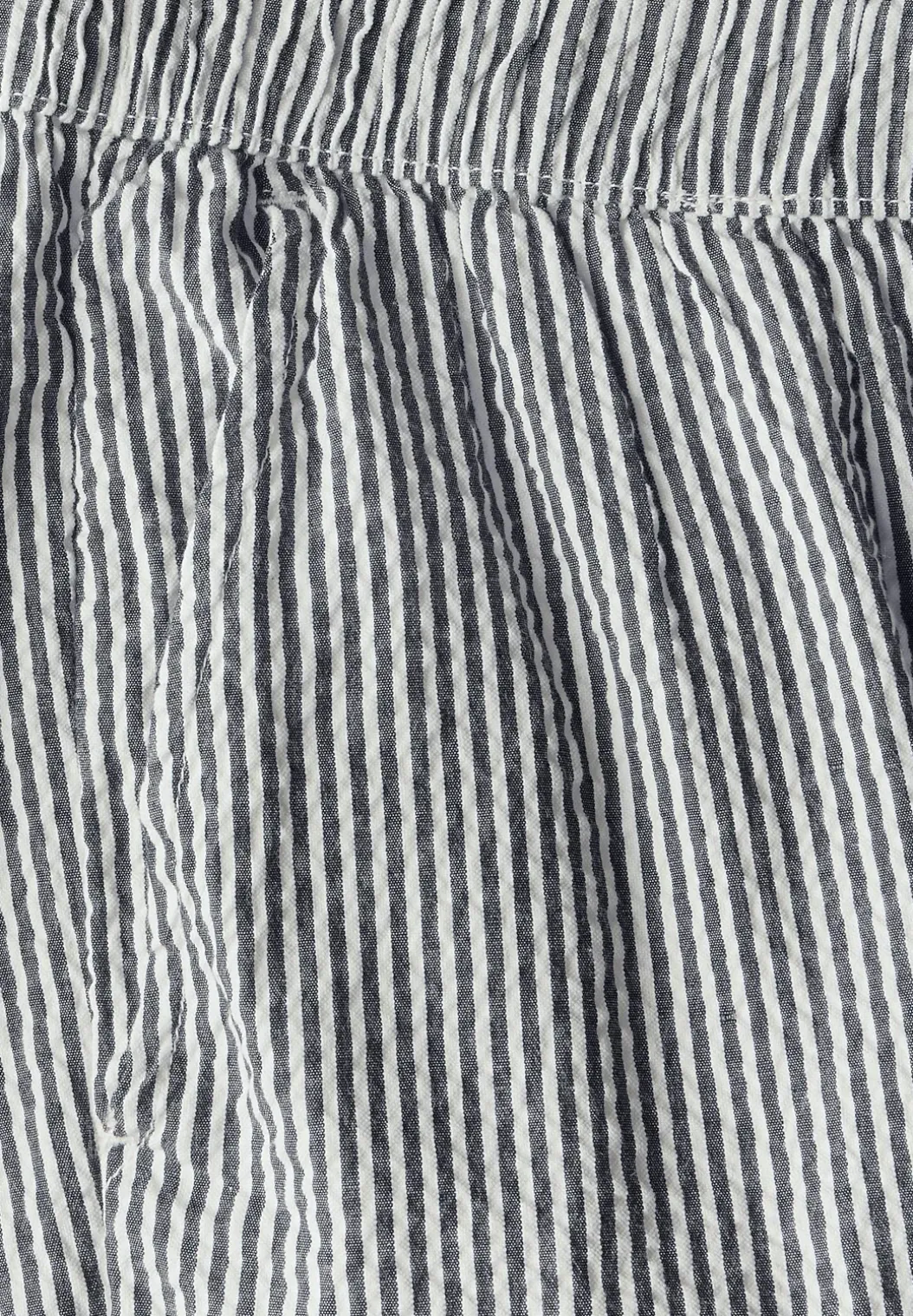 Gestreepte seersucker broek