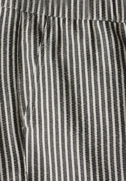 Gestreepte seersucker broek
