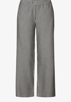 Gestreepte seersucker broek