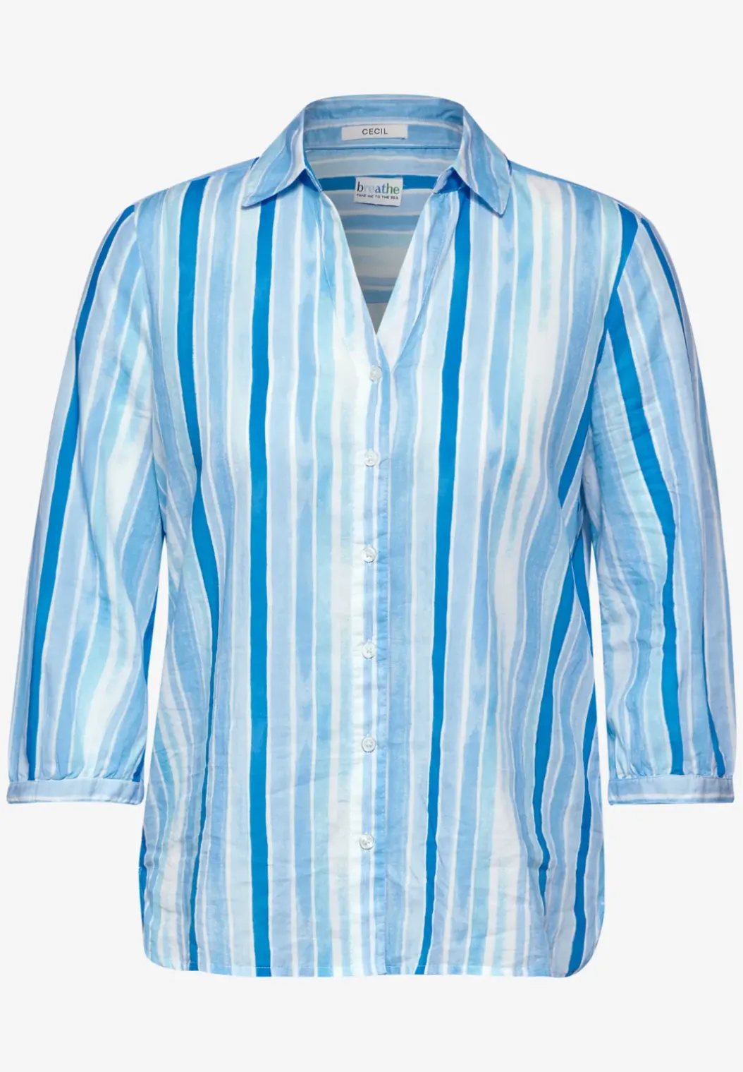 Gestreepte shirtblouse
