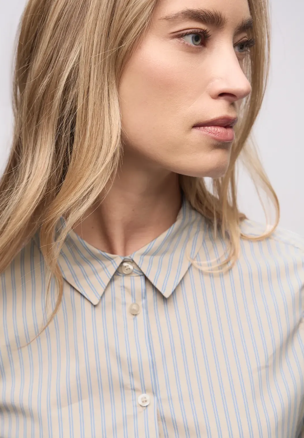 Gestreepte zakelijke blouse