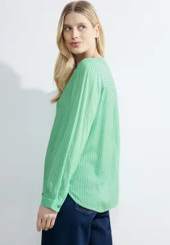 Gestreepte blouse van viscose