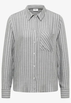 Gestreept flanellen overhemd blouse