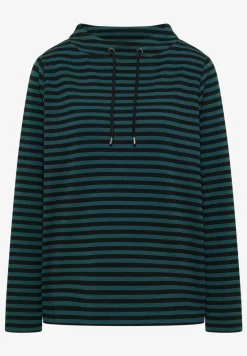 Gestreept funnelneck shirt