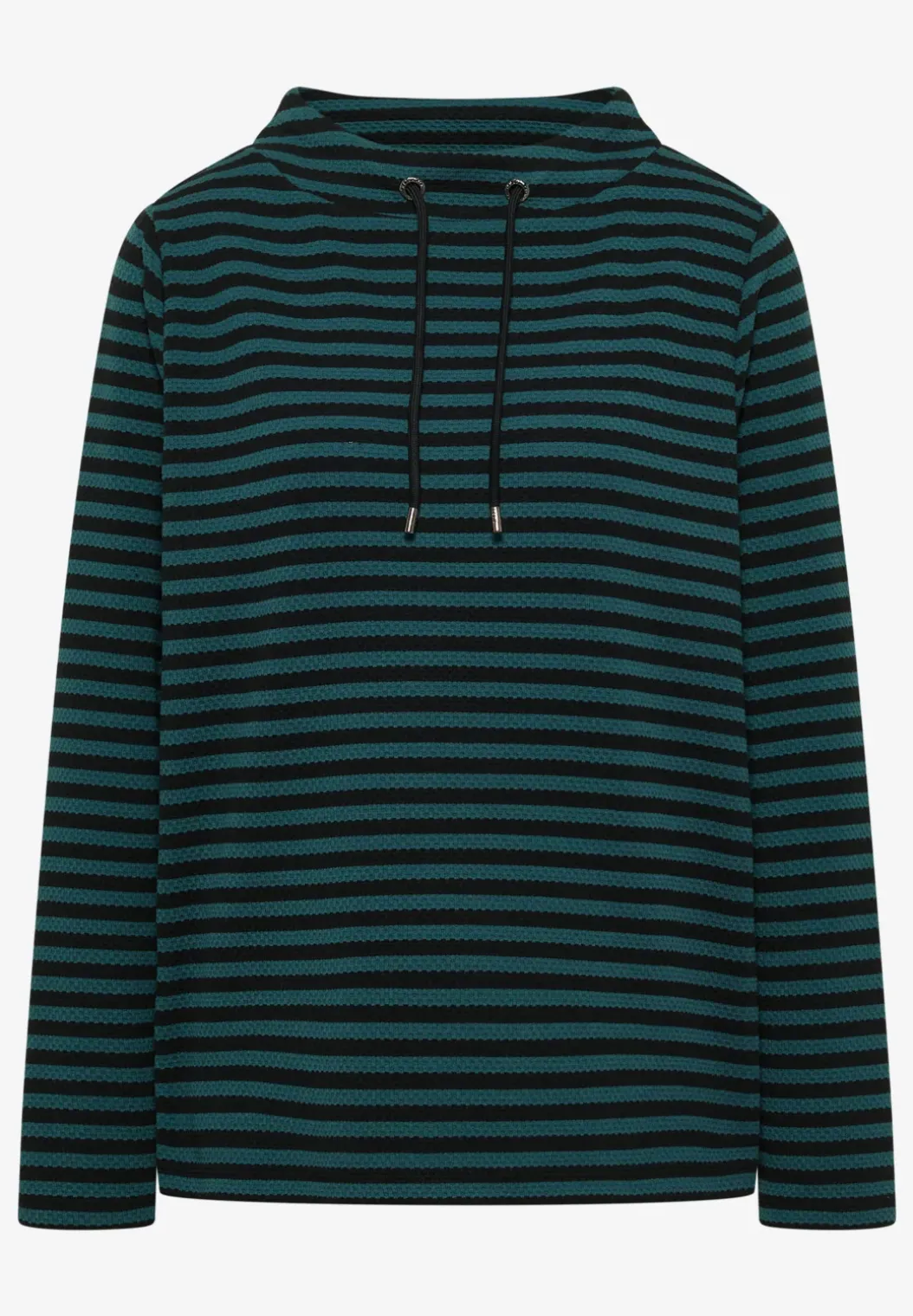 Gestreept funnelneck shirt