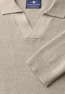 Gestructureerd poloshirt
