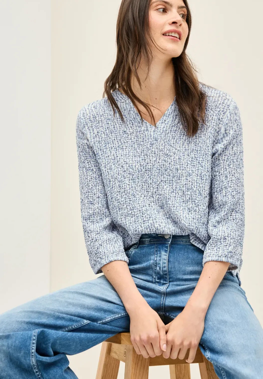 Gestructureerde blouse