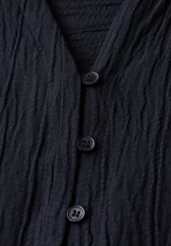 Gestructureerde blouse in effen kleur