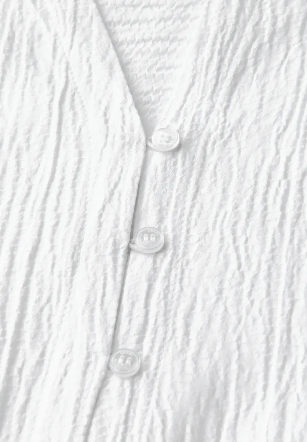 Gestructureerde blouse in effen kleur