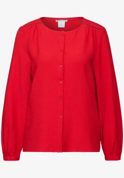 Gestructureerde blouse met borduursel