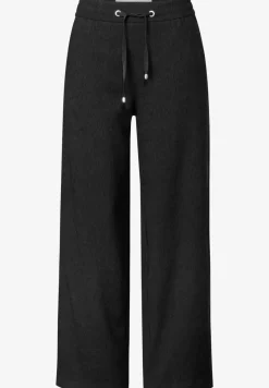 Gestructureerde broek met rechte pijp