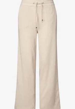Gestructureerde broek met rechte pijp