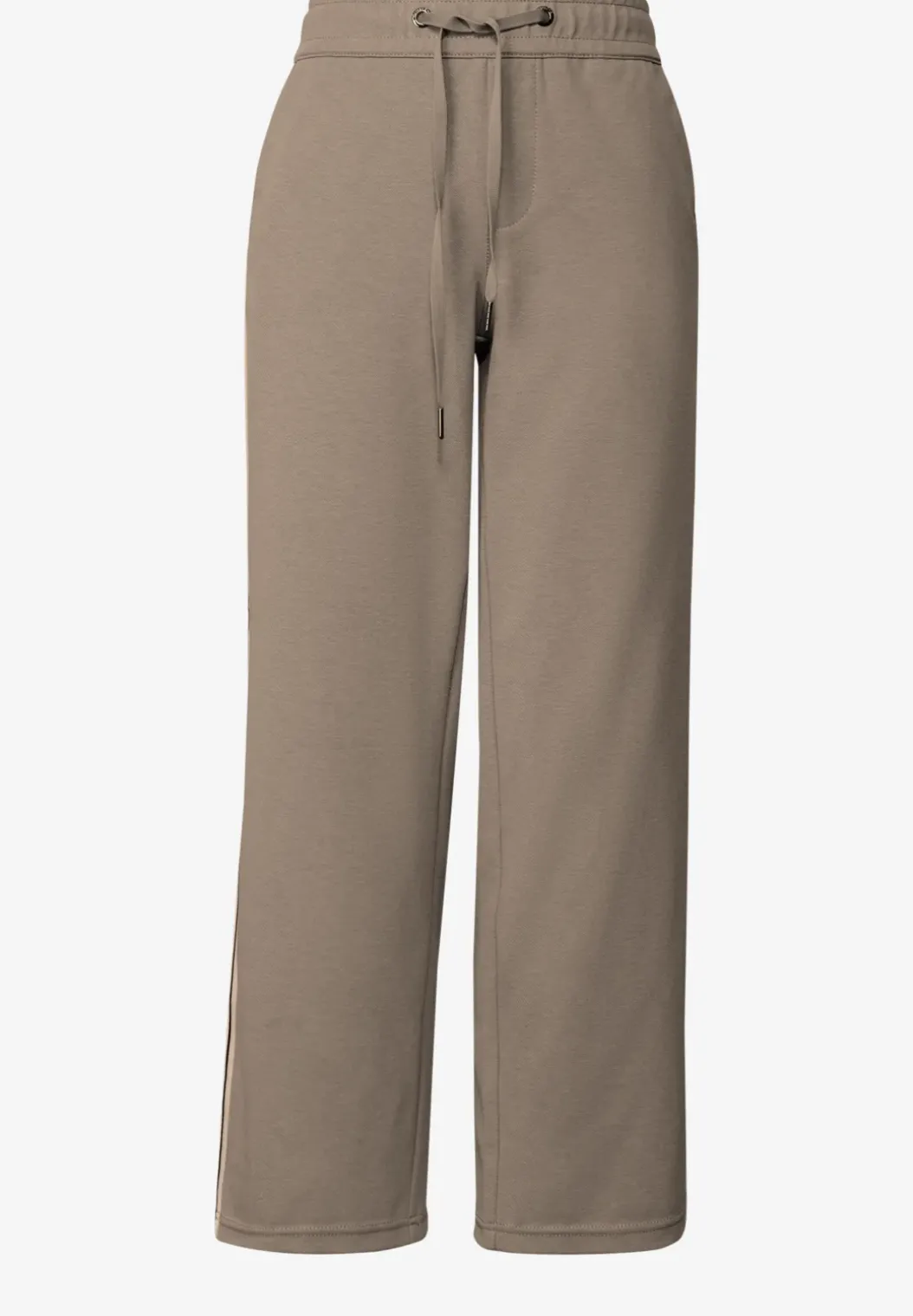 Gestructureerde broek met rechte leg