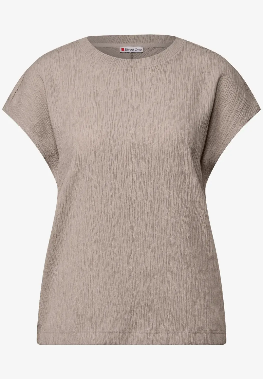 Gestructureerd gemengd shirt