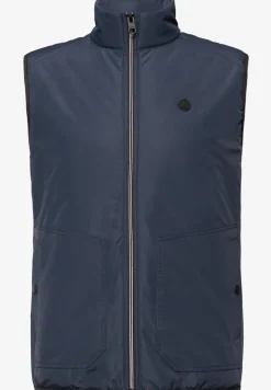 Gilet in structuurmix
