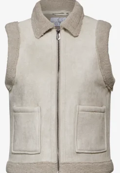 Gilet in velours-look