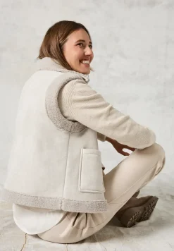 Gilet in velours-look