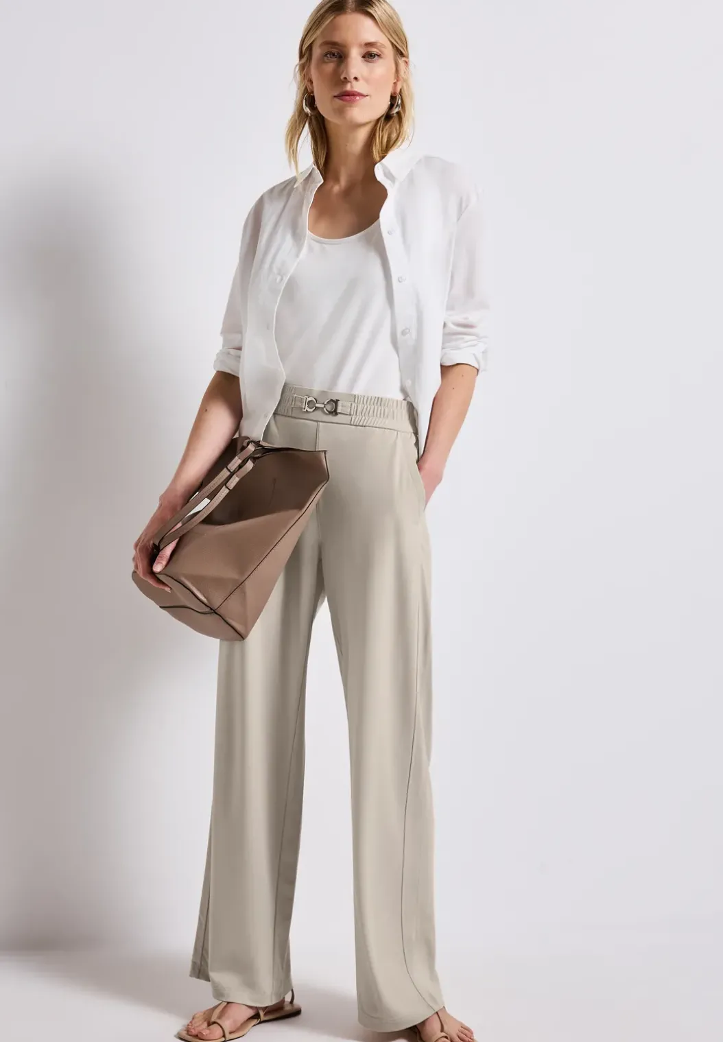 Glinsterende broek Wide Legs