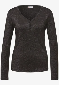 Glitterend shirt met lange mouwen