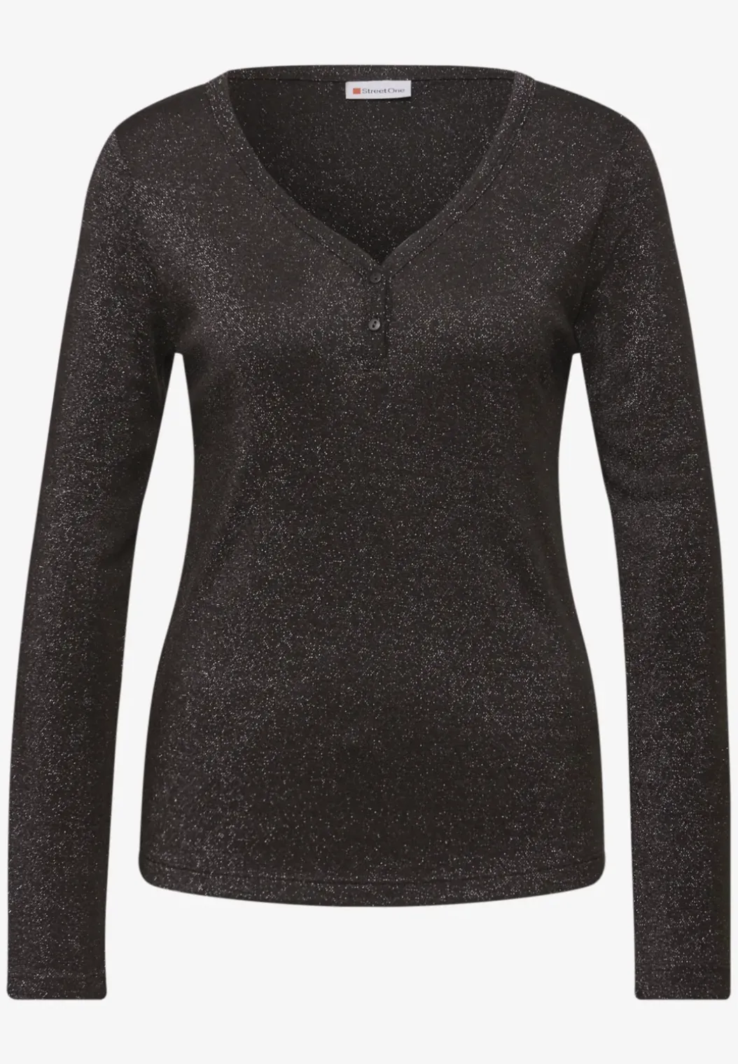 Glitterend shirt met lange mouwen