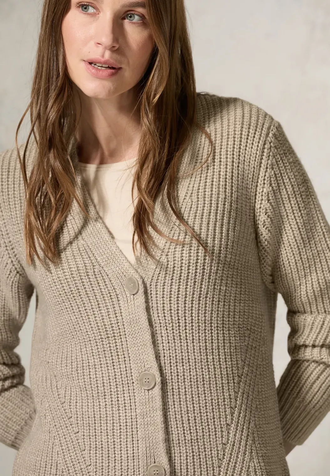 Grof gebreid vest