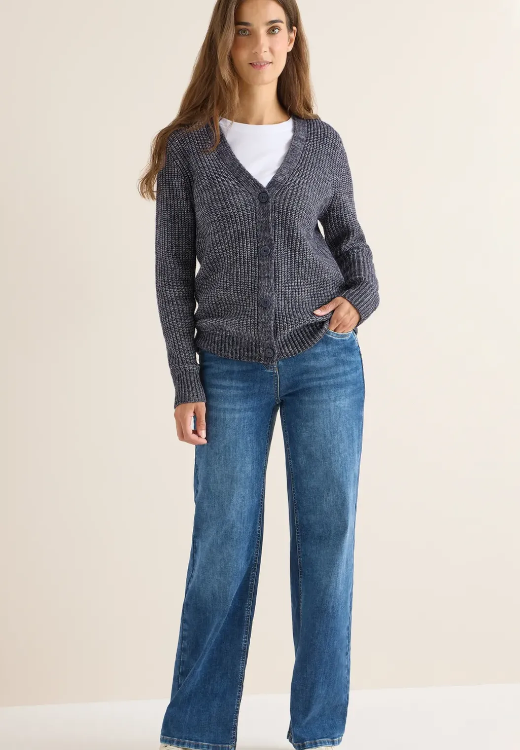 Grof gemêleerd vest