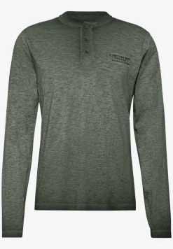 Henley shirt met lange mouwen