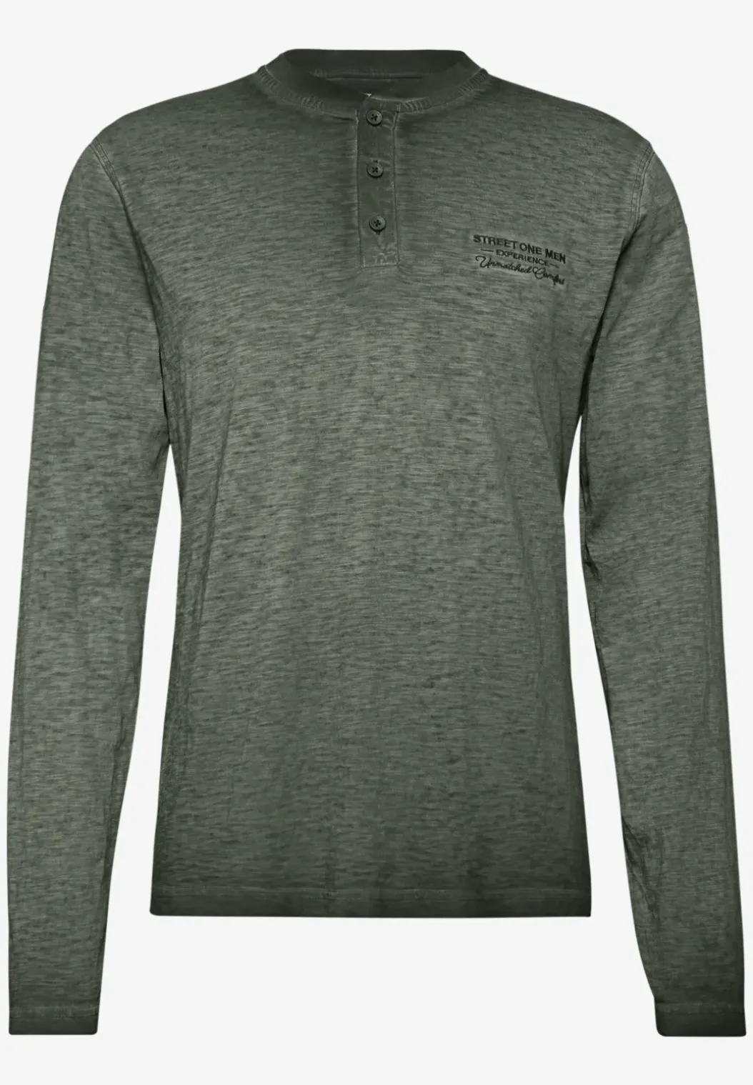 Henley shirt met lange mouwen