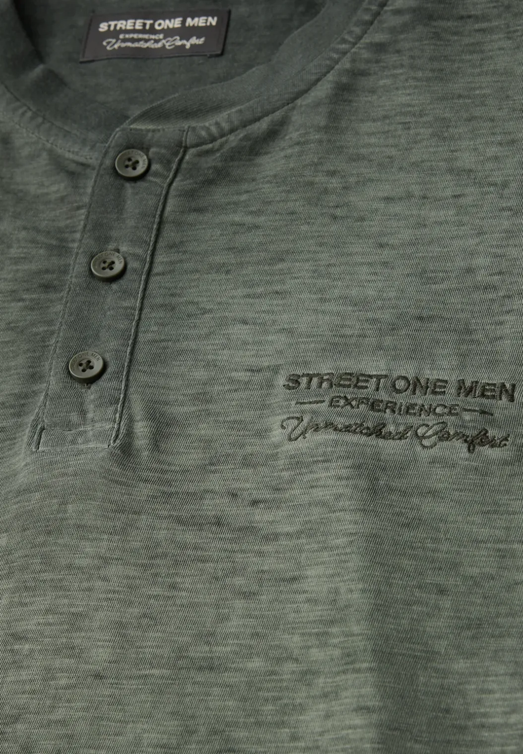 Henley shirt met lange mouwen
