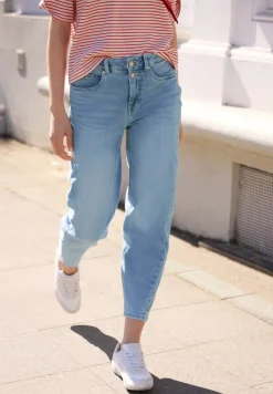 High Waist Barrel Leg Jeans in Loose Fit