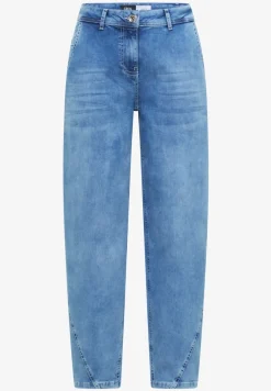 High Waist Barrel Leg Jeans in Loose Fit
