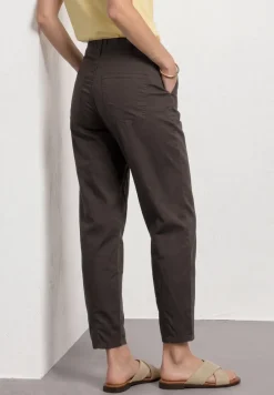 High Waist Broek met Langspijpen