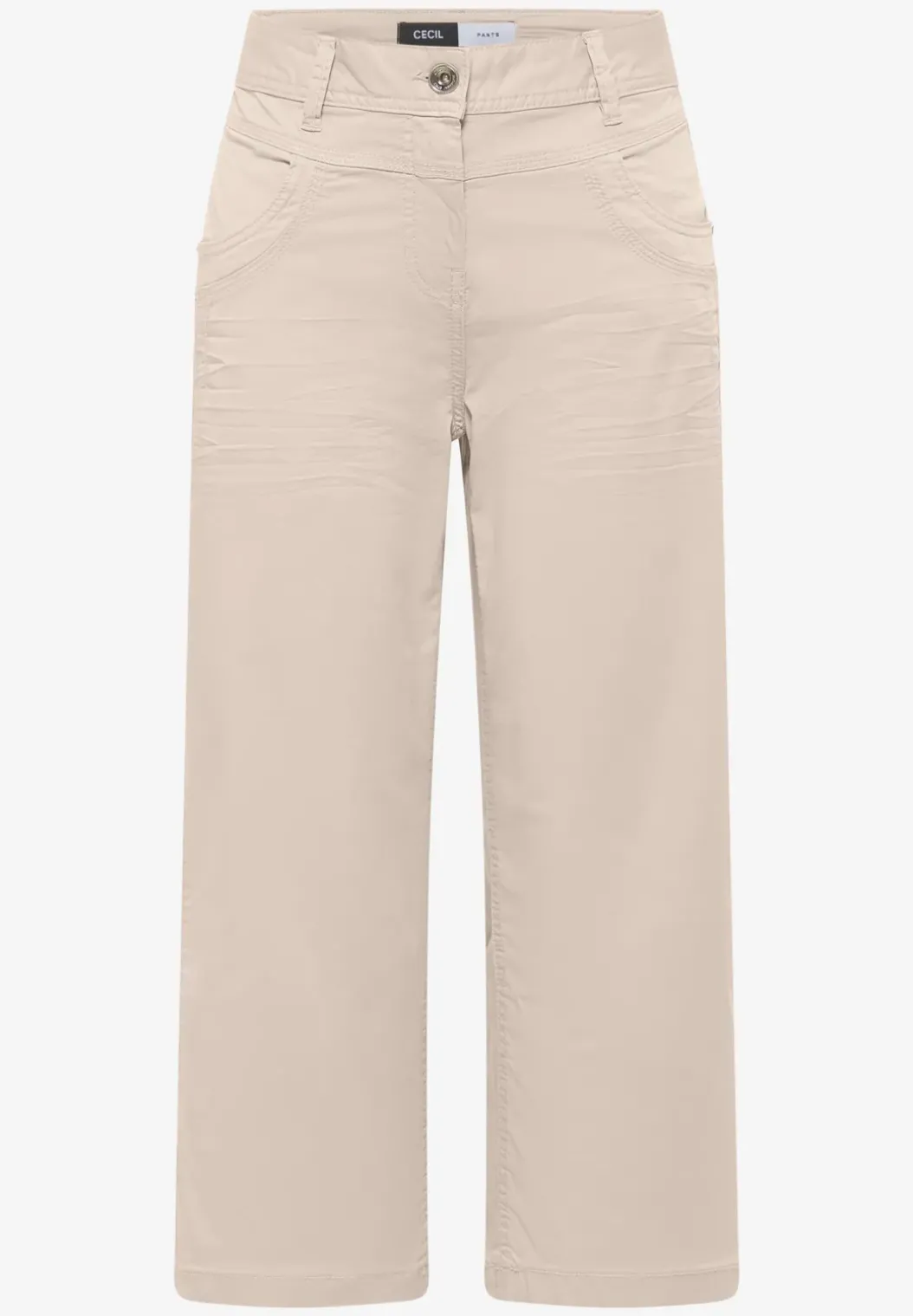 High Waist broek met uitlopende pijpen in Loose Fit