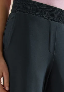 High Waist broek met wijde pijpen in Loose Fit