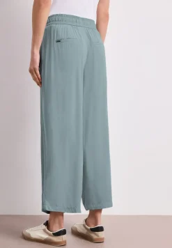 High Waist broek met wijde pijpen in Loose Fit
