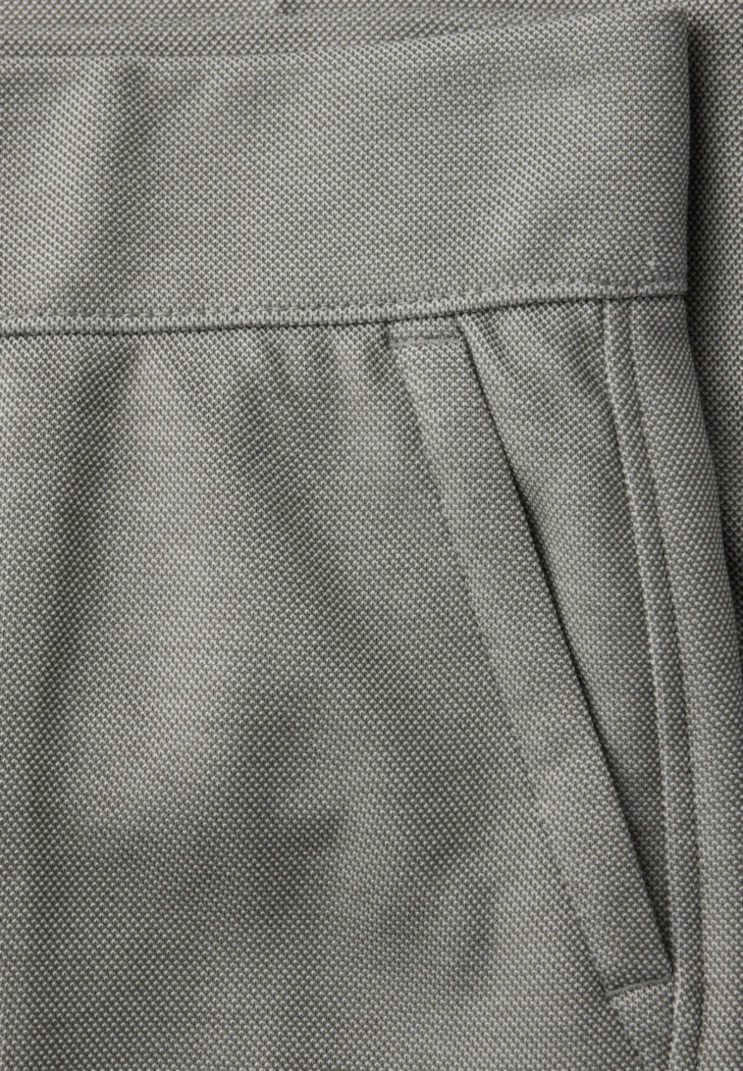 High Waist broek met wijde pijpen in casual pasvorm