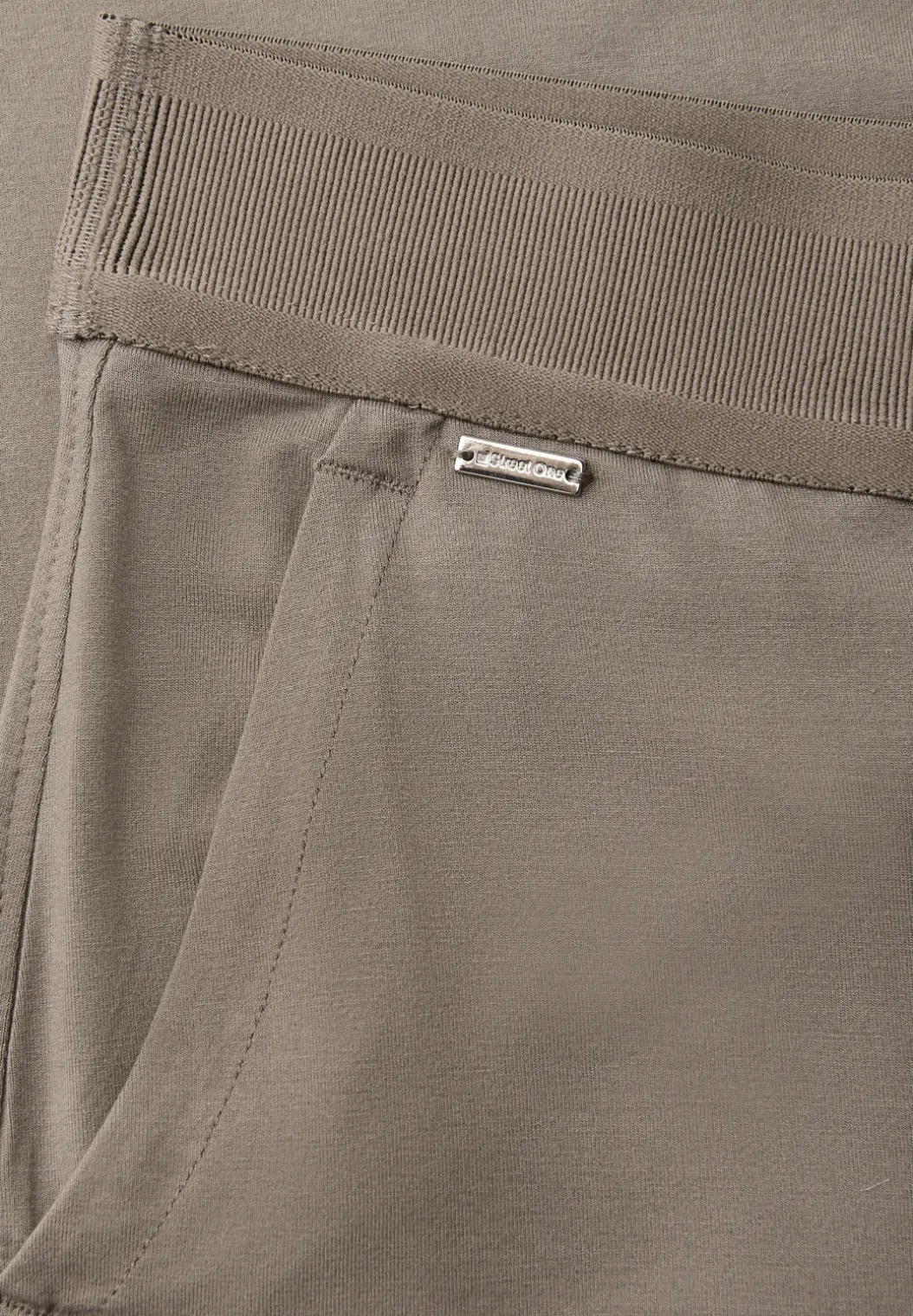 High Waist broek met wijde pijpen in Loose Fit