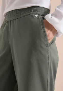 High Waist broek met wijde pijpen in Loose Fit