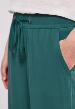 High Waist broek met wijde pijpen in Loose Fit