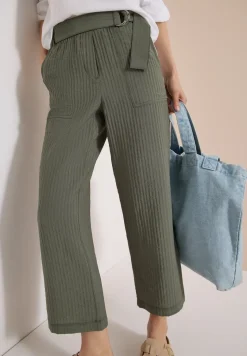 High Waist broek met wijde pijpen in Loose Fit