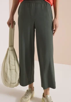 High Waist broek met wijde pijpen in Loose Fit