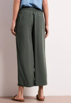 High Waist broek met wijde pijpen in Loose Fit