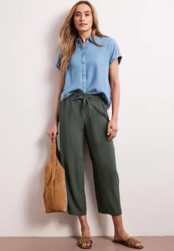 High Waist broek met wijde pijpen in Loose Fit