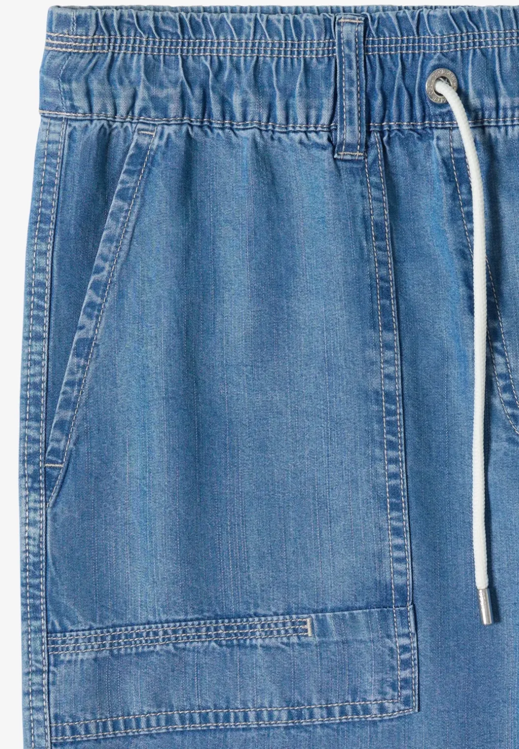 High Waist broek met wijde pijpen in Loose Fit