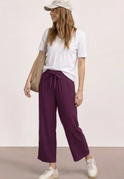 High Waist broek met wijde pijpen in Loose Fit