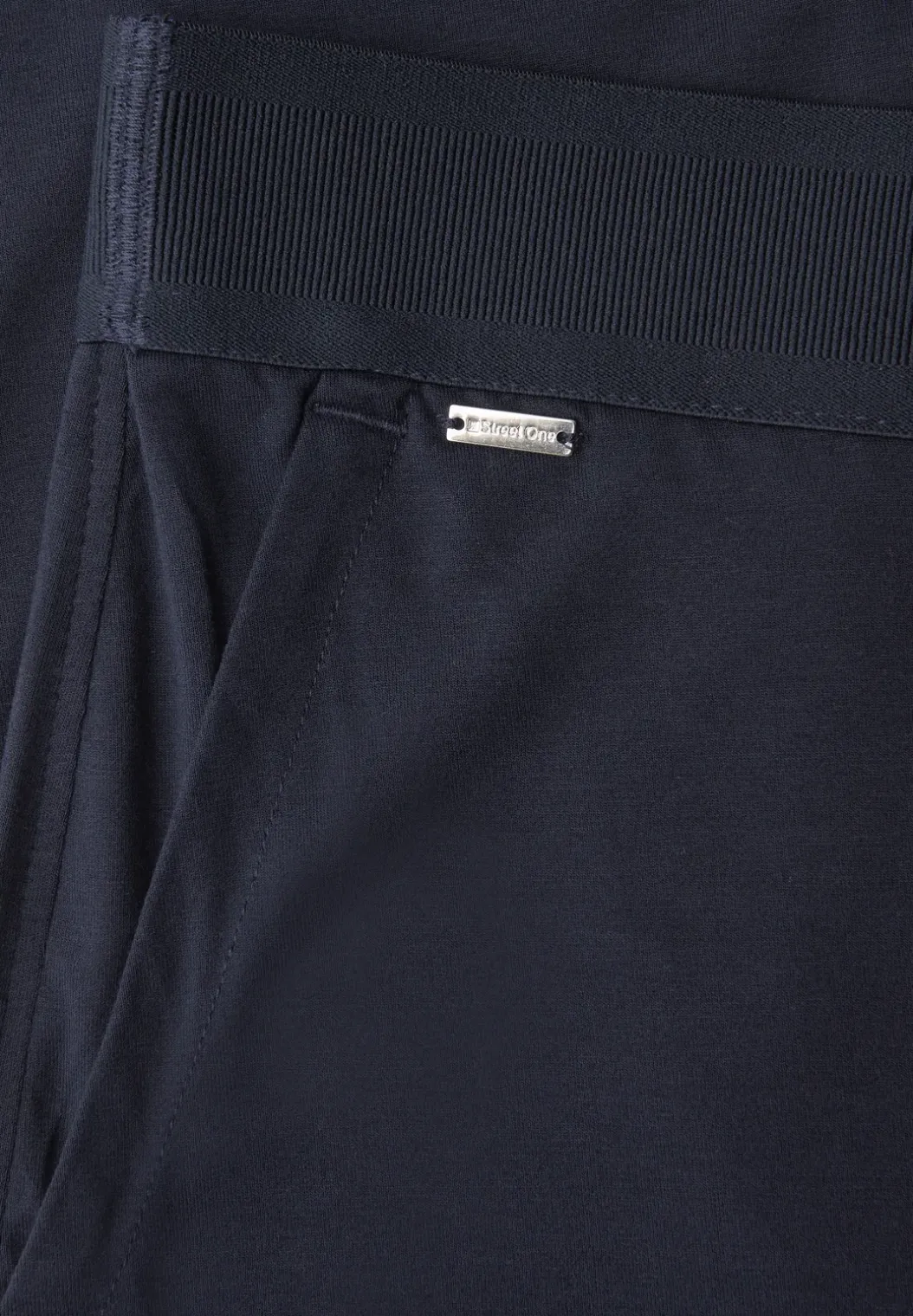 High Waist broek met wijde pijpen in Loose Fit
