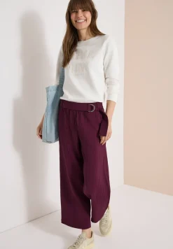 High Waist broek met wijde pijpen in Loose Fit