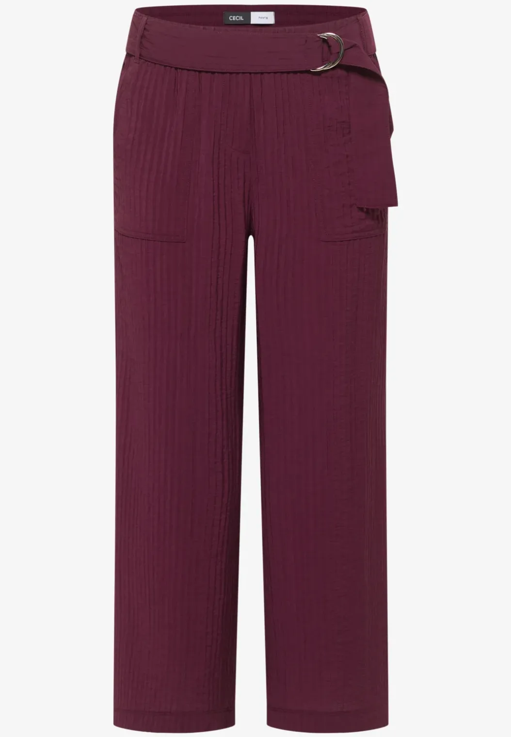 High Waist broek met wijde pijpen in Loose Fit